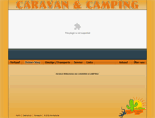 Tablet Screenshot of caravanundcamping.de